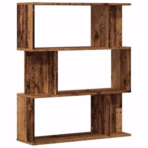 vidaXL Book Cabinet in Old Wood Brown, Engineered Wood, W/D/H: 80 x 24 x 96 cm – 5