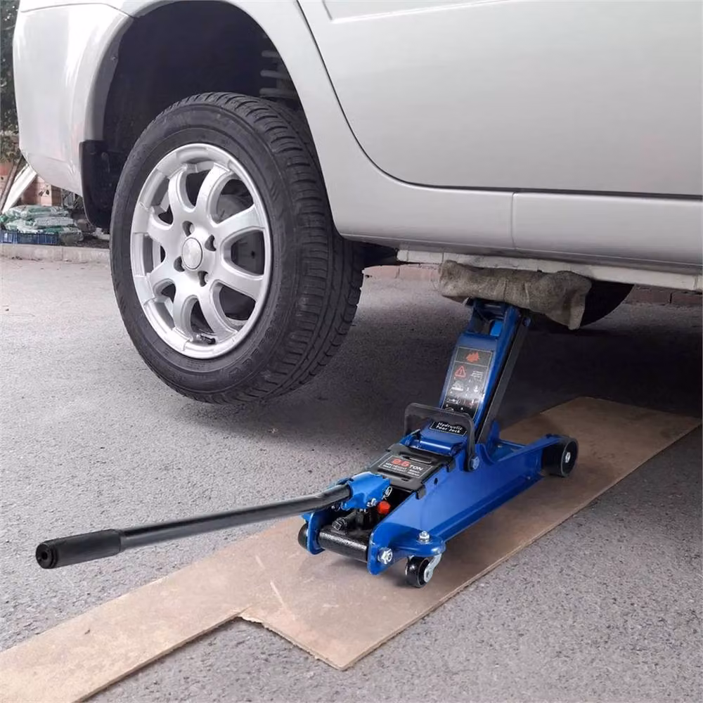 FLAVORA 2.5 Ton Low Profile Hydraulic Trolley Jack, Blue, W: 1000 cm, D: 52 cm, H: 52 cm – 4