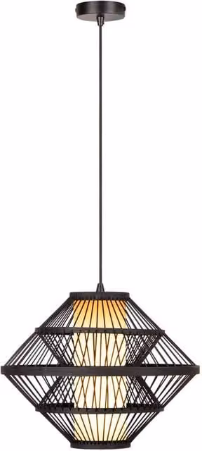 Lucide Pasquino Pendant Light, Black, Diameter: 40 cm