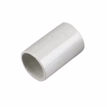 FloPlast White Plastic Overflow Pipe Coupling 21.5mm
