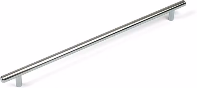 Classic T-Bar Handle in Polished Chrome, Silver, Length: 380 mm