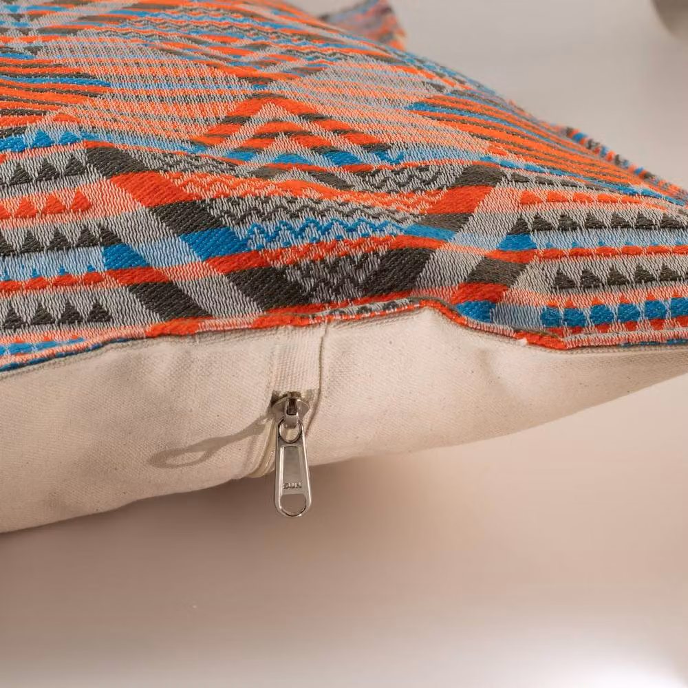 Serenityy Classic Urban Tribal Woven Cotton Cushion Cover, Orange, W/D/H: 60 x 60 x 60 cm – 2