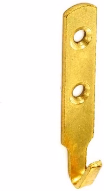 Securit Brass Plated Steel Picture Hooks, Gold, Pack of 2