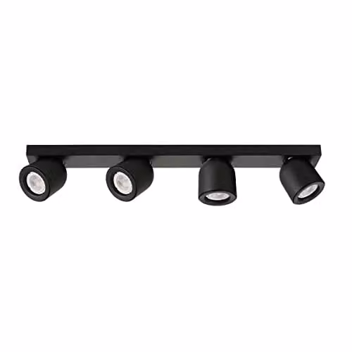Netlighting Nuora Modern 4 Light Twin Ceiling Spotlight GU10 in Black – 1