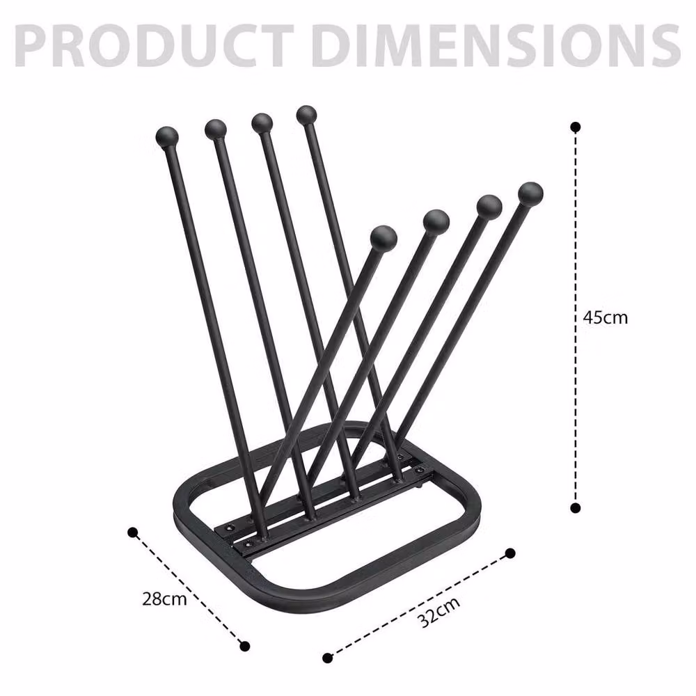 SPETLEK Metal Wellington Boot Rack in Black – 2