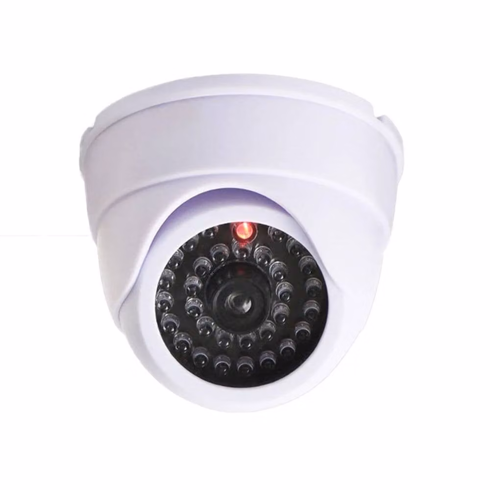 NESTLUNE White Dummy Dome CCTV Surveillance Camera with Flashing LED – 4