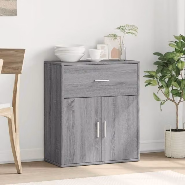 Berkfield Home Grey Sonoma Sideboard in Engineered Wood W/D/H: 60 x 31 x 70 cm – 1