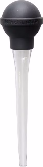KitchenAid Heat Resistant Basting Syringe with Silicone Bulb, Black