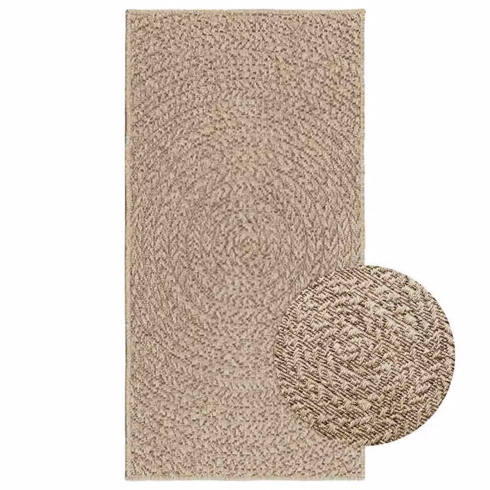 Berkfield Home ZIZUR Beige Jute Look Indoor and Outdoor Rug, W: 60 cm, L: 110 cm – 2