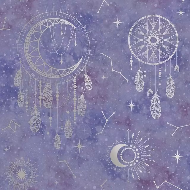 Holden Décor Dreamcatcher Abstract Wallpaper in Purple