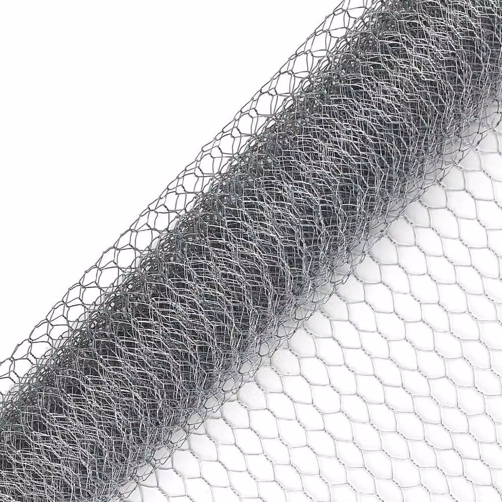 FLAVORA Silver Welded Chicken Wire Mesh Animal Fence Barrier, 25m Roll, H: 15 cm x W: 100 cm – 2