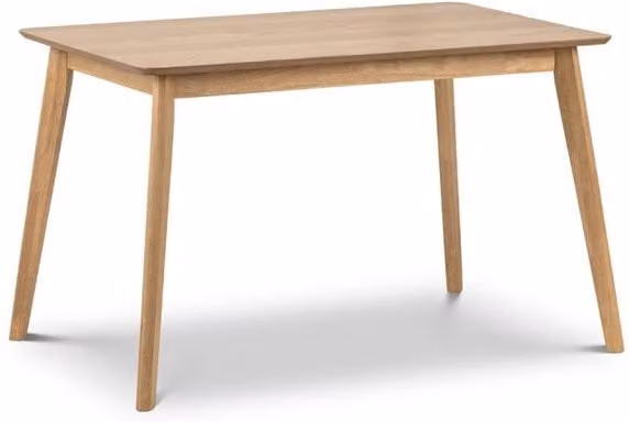 Julian Bowen Boden Rectangular Oak Dining Table in Brown