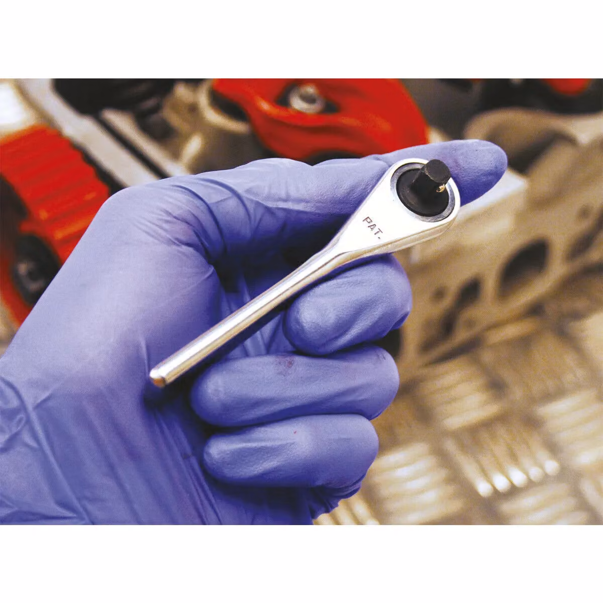 Loops Stainless Steel Micro Ratchet Wrench 1/4 inch Sq Drive 72-Tooth Silver – 2