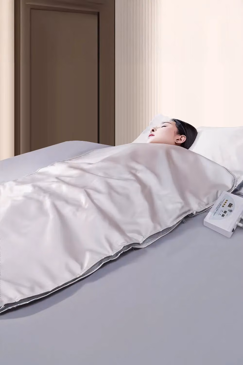 SHEONLY Silver Far Infrared Sauna Blanket for Detox and Sweating in Oxford Fabric – 2