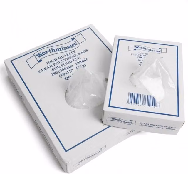 KDMK Transparent White Lightweight Plastic Food Storage Bags, Freezer Safe