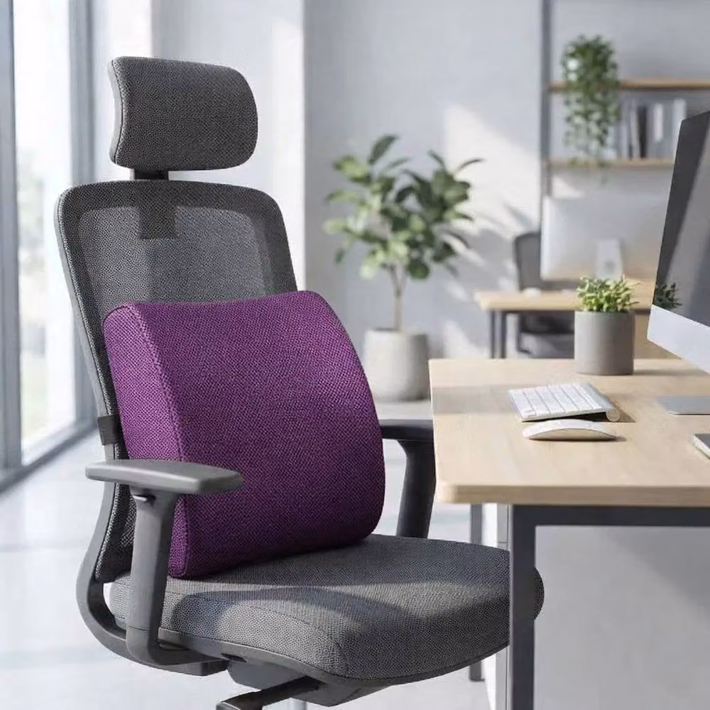 SPETLEK Purple Memory Foam Lumbar Back Support Cushion for Car, Office or Wheelchair, W/D/H: 190 x 100 x 1 cm – 2