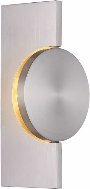 Netlighting Jasper LED Wall Lamp in Grey and Silver with 3000K Warm White Light