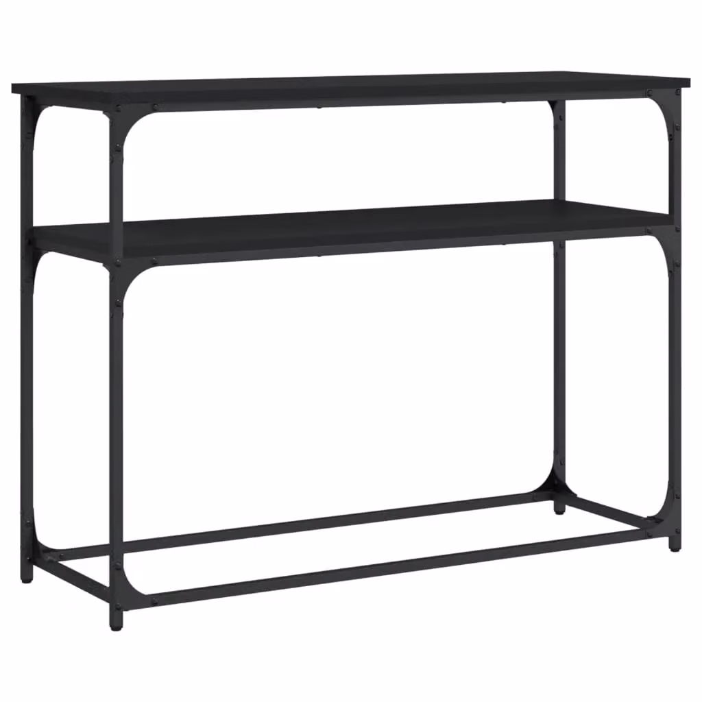 Berkfield Home Industrial Console Table in Black, W/D/H: 100 x 35.5 x 75 cm – 2