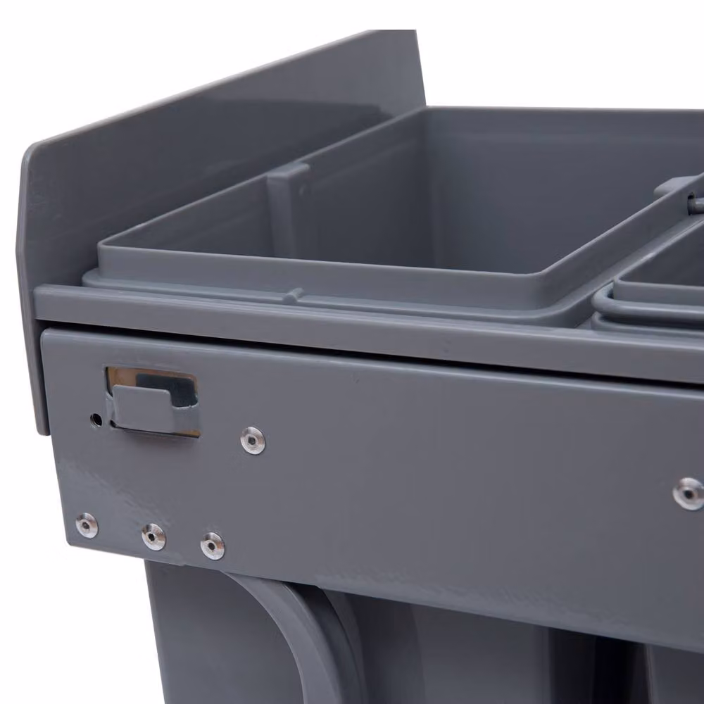 STILVORA Pull-Out Built-In Recycling Bin, 40L, Grey – 7