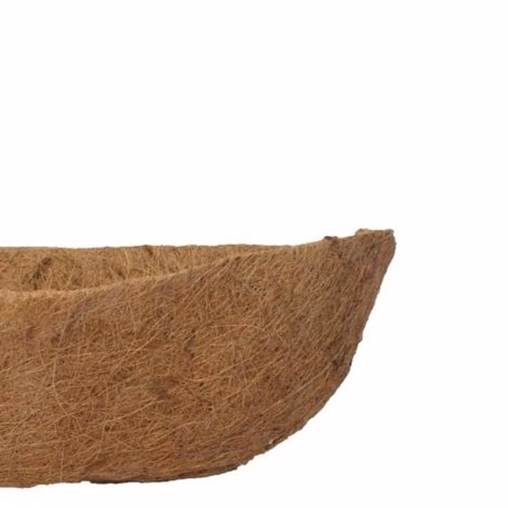 Ambassador Brown Wall Trough Window Box Planter with Coco Fibre Liner – 2