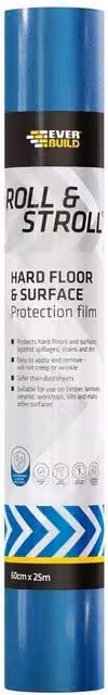 Sika Roll & Stroll Transparent Plastic Hard Surface Protector Film with Tape