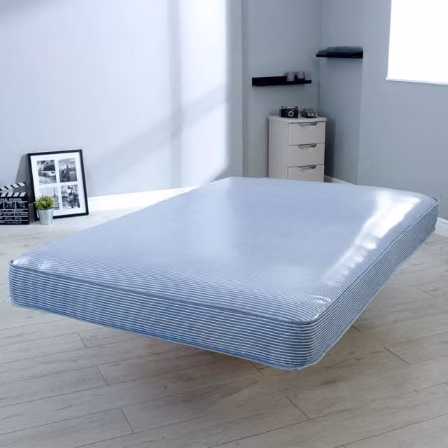 Starlight Beds Waterproof One Side Mattress in Blue, Small Double, W/D/H: 120 x 200 cm