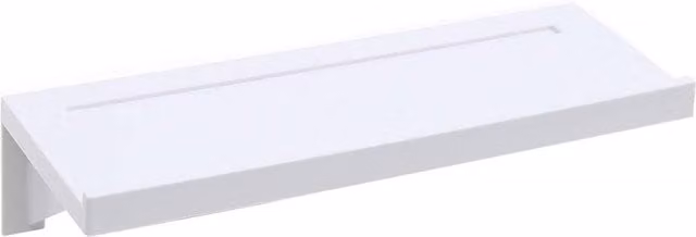 KORVIXA Wall-Mounted White Bathroom Shelf Shower Caddy Rack, W: 50 cm, H: 80 cm – 1