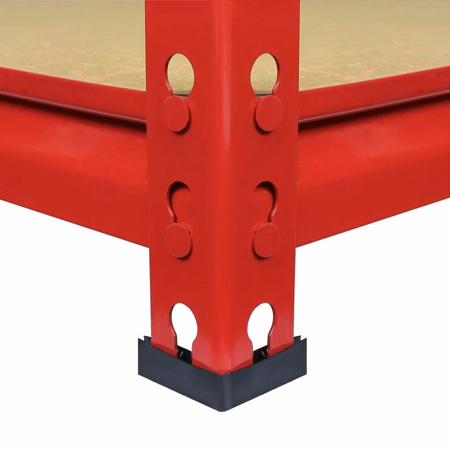 Monstershop 3 x Z-Rax Red Metal and MDF Freestanding Racking Units, W/D/H: 90 x 45 x 183 cm – 5