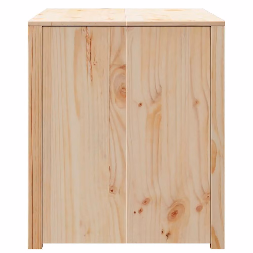 Berkfield Home Rustic Untreated Pinewood Kitchen Cabinet in Beige – 5