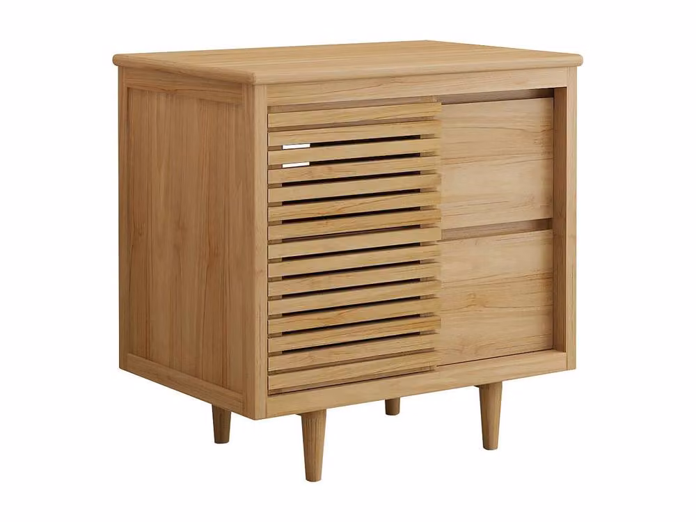 Vente-unique Toraja Freestanding Teak Vanity Unit in Light Oak, Width: 80 cm – 2