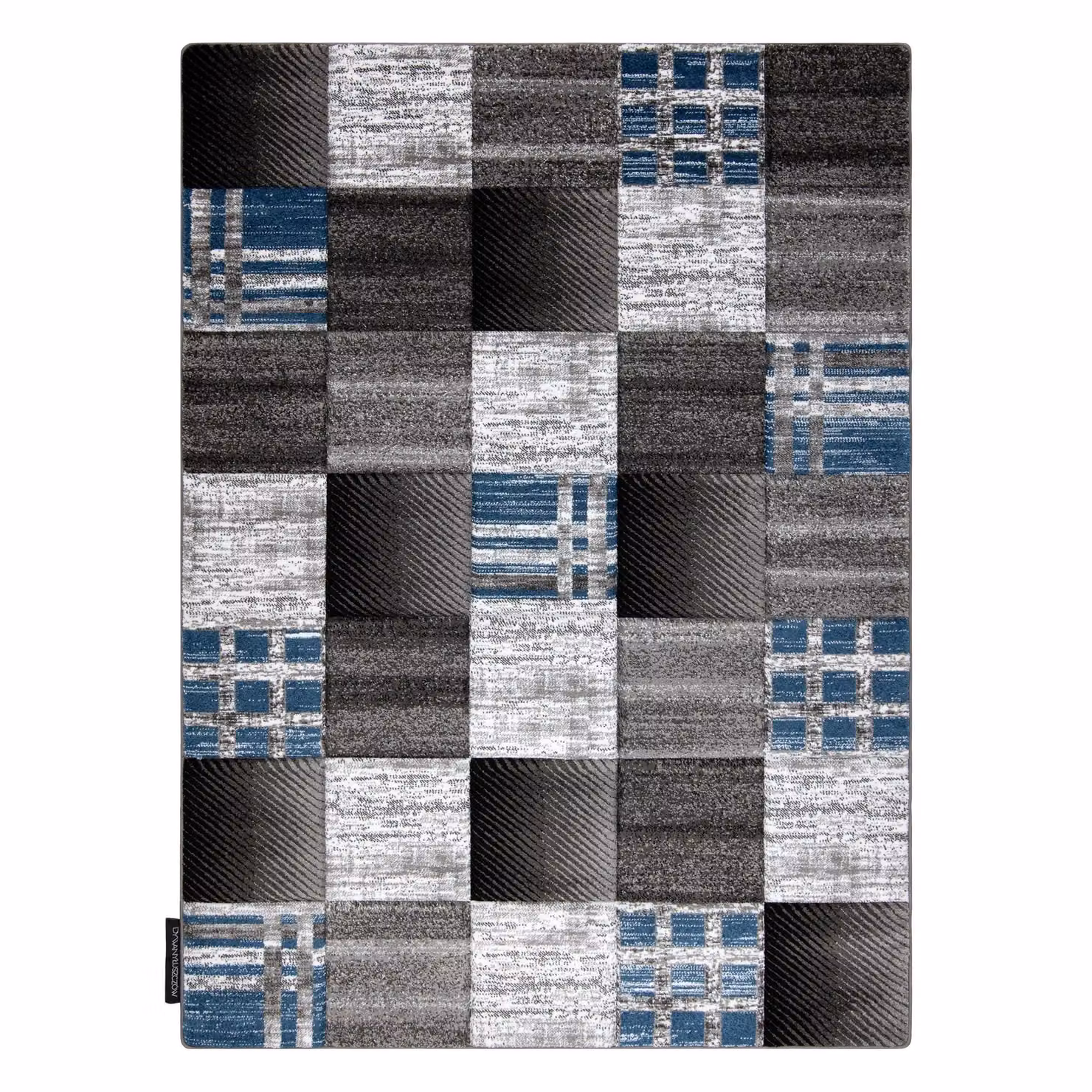 RugsX Alter Geometric Blue Rectangular Rug, W: 80 cm, L: 150 cm – 3