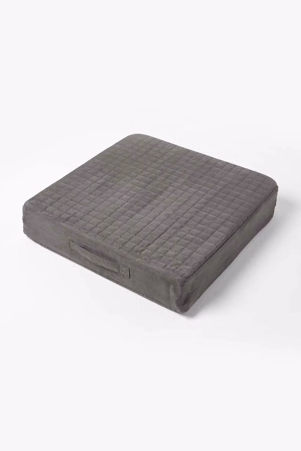 Homescapes Grey Quilted Polyester Armchair Booster Cushion Cover, W/D/H: 50 x 50 x 1 cm – 3
