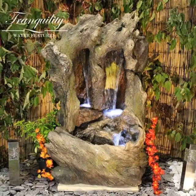 Tranquility Glengarry Grey Wood Effect Cascade Water Feature