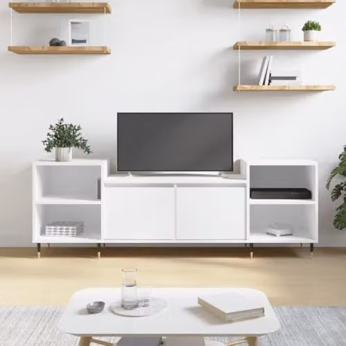 vidaXL Modern White TV Cabinet W/D/H: 160 x 35 x 55 cm – 2