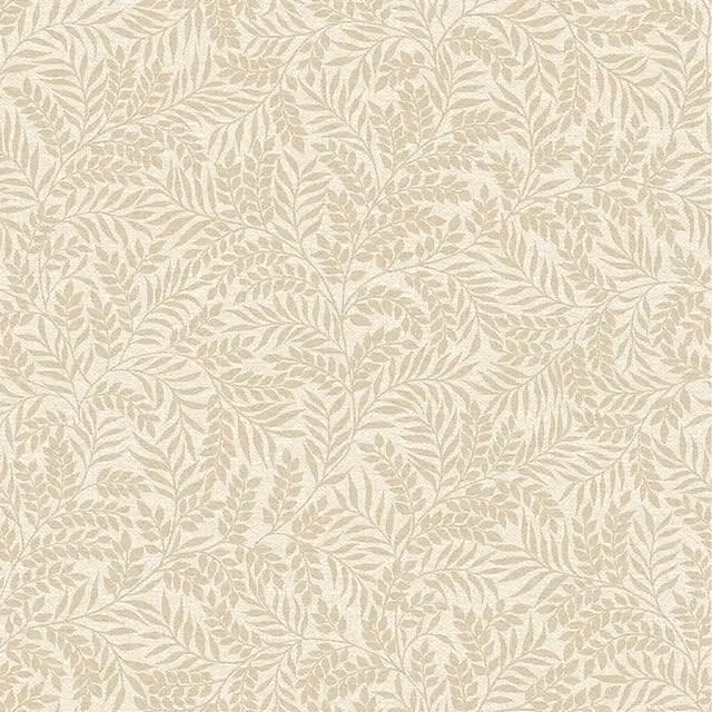 Holden Decor Mini Leaf Cottage Botanical Floral Wallpaper in Beige