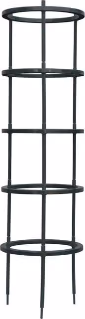 Thompson & Morgan Green and Black Plastic Tomato Growing Support Plant Frame Tower for Vegetable Gardens