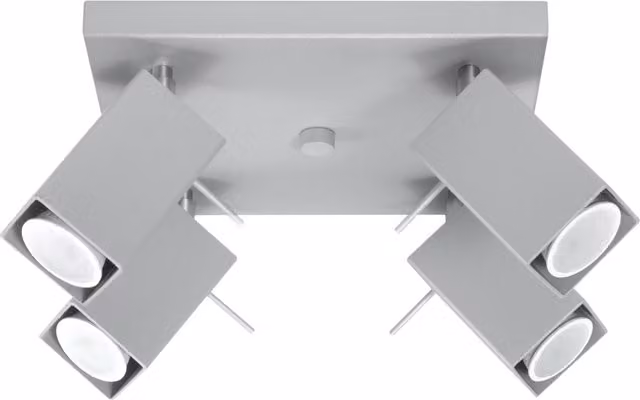 Sollux Lighting Merida 4L Adjustable Industrial Ceiling Lamp in Grey