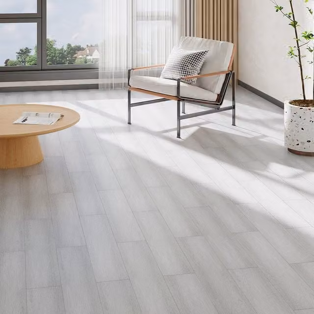 Lifeideas Set of 20 Grey Wood Look Click Flooring Planks