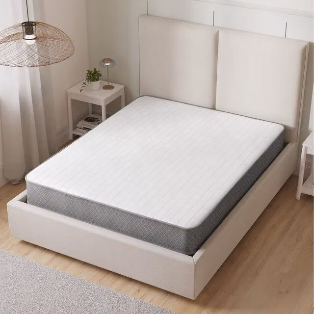 Starlight Beds Hybrid Bonnel Spring Mattress in Grey, W/D/H: 140 x 200 cm