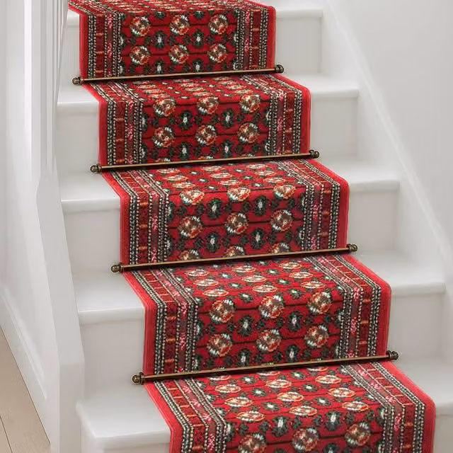 Bravich LTD Bokhara Traditional Red Non-Slip Hallway Runner Rug, W/D: 60 x 300 cm