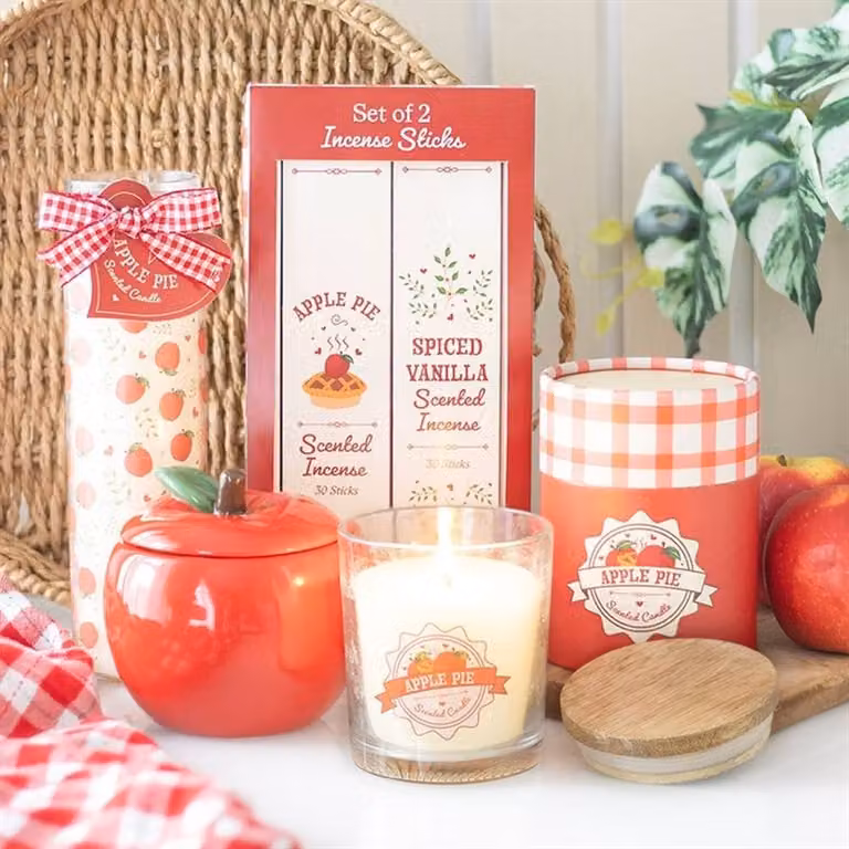Uniqueful Apple Pie Scented Votive Candle in Multicolour Glass