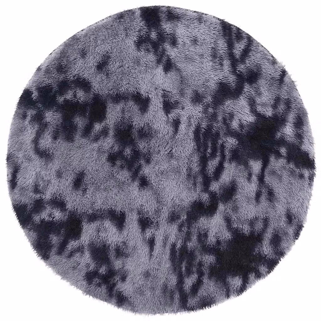 Berkfield Home NAVARRA Shaggy High Pile Rug, Dark Grey, W/D/H: 200 x 200 x 1 cm – 2