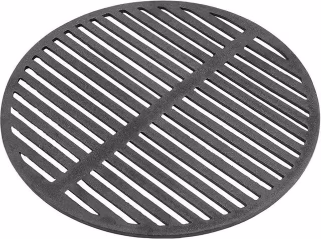 FLAVORA Black Cast Iron Round Charcoal Barbecue Cooking Grate Replacement, Diameter: 53 cm