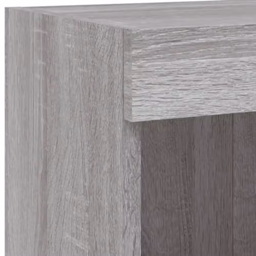 vidaXL Modern TV Cabinet with LED Lights in Grey Sonoma, W: 100 cm, D: 30 cm, H: 30 cm – 3