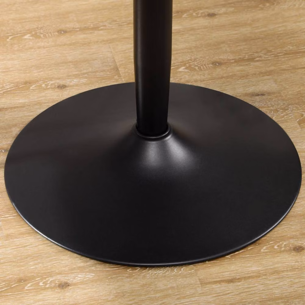 Wyld Haus Reveva Round Metal Dining Table in Black, Diameter: 70 cm, Height: 75 cm – 7