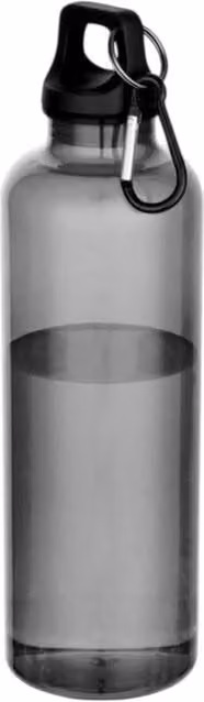 Floso Oregon Plastic Carabiner Clip Water Bottle, 750 ml, Black