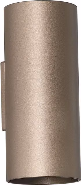 Cyls Cylinder Up and Down LED Wall Light in Latte Aluminium