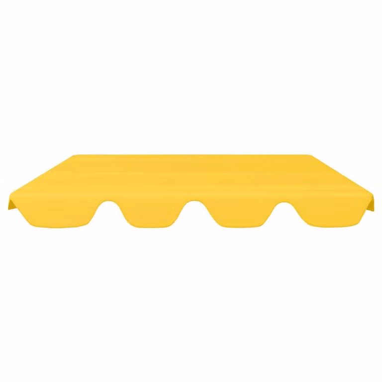 Berkfield Home Replacement PVC-Coated Garden Swing Canopy in Yellow, W/D/H: 188 x 145 x 110 cm