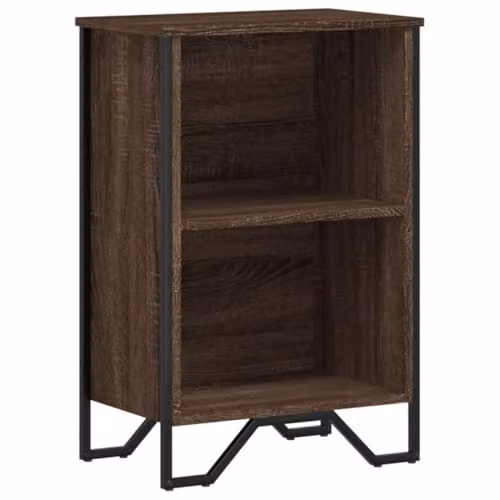 vidaXL Modern Brown Bookcase in Engineered Wood W/D/H: 50 x 31 x 74.5 cm