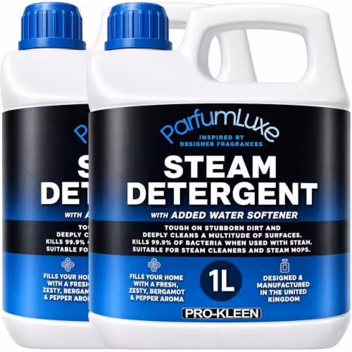 Pro-Kleen Parfum Luxe Steam Mop Detergent Cleaner, Zesty Bergamot and Pepper Fragrance, 2 x 1 l – 1